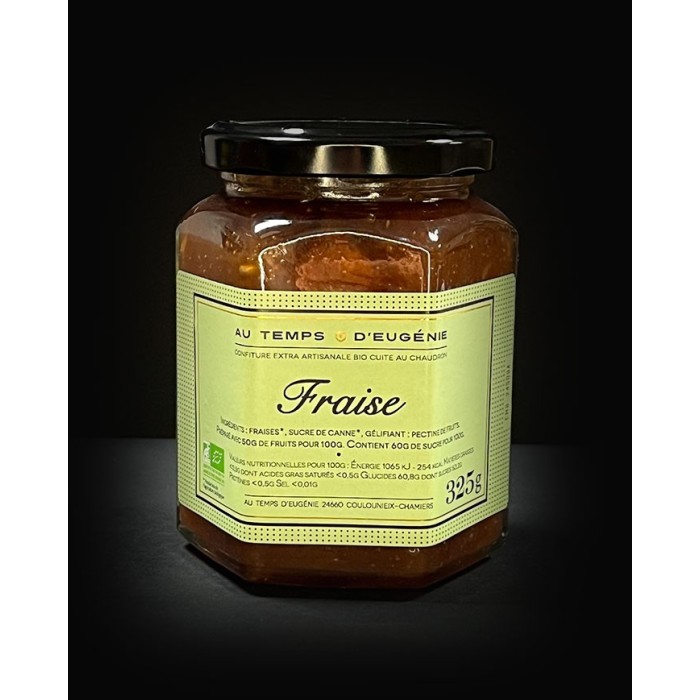 Confiture Extra BIO de Fraise - Au Temps d'Eugénie