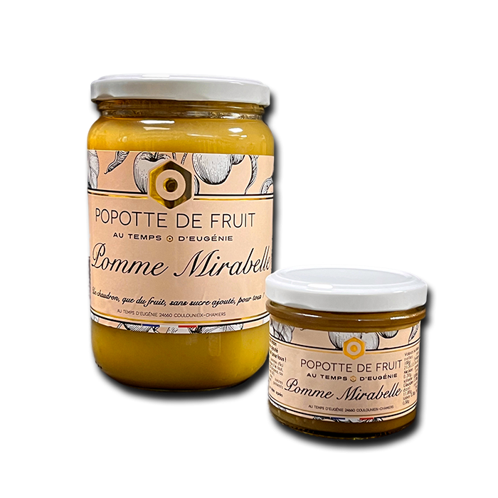 Popotte Pomme-Mirabelle – Compote artisanale  – Au Temps d’Eugénie
