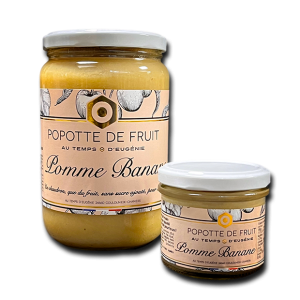 Popotte Pomme-Banane – Compote artisanale – Au Temps d’Eugénie