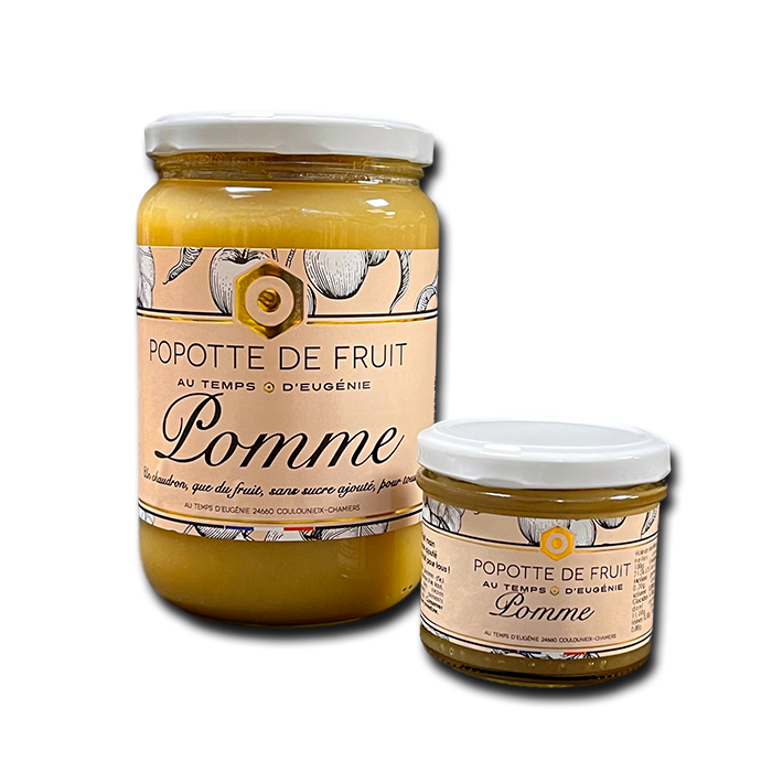 Popotte Pomme – Compote artisanale 100 % pomme – Au Temps d’Eugénie