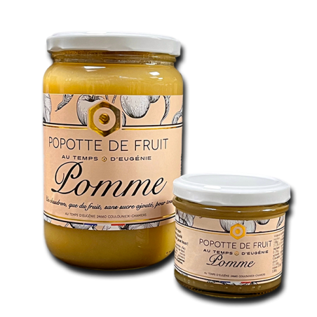 Popotte Pomme – Compote artisanale 100 % pomme – Au Temps d’Eugénie