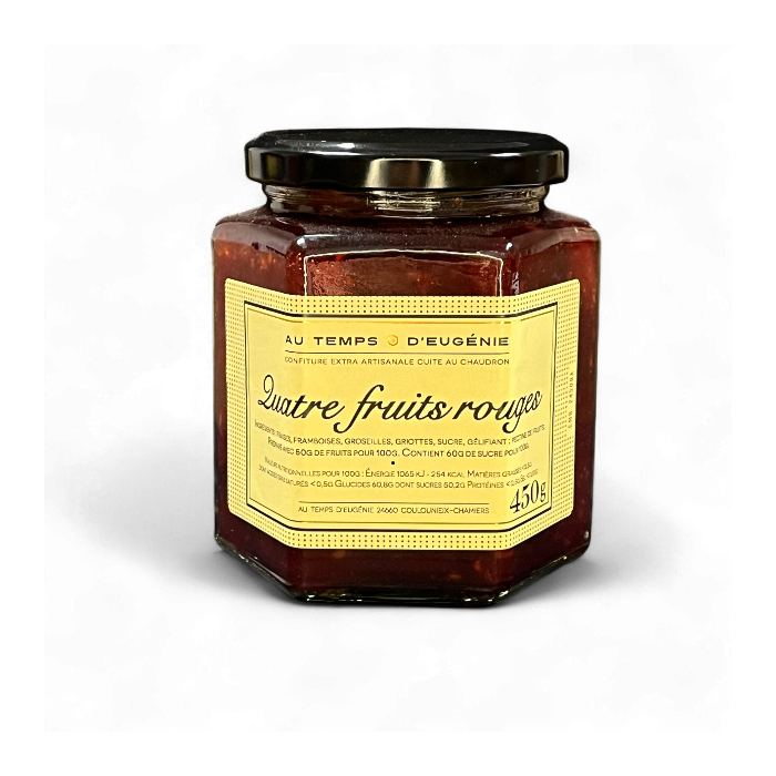 Confiture Extra de Quatre Fruits Rouges – Artisanale – Au Temps d’Eugénie