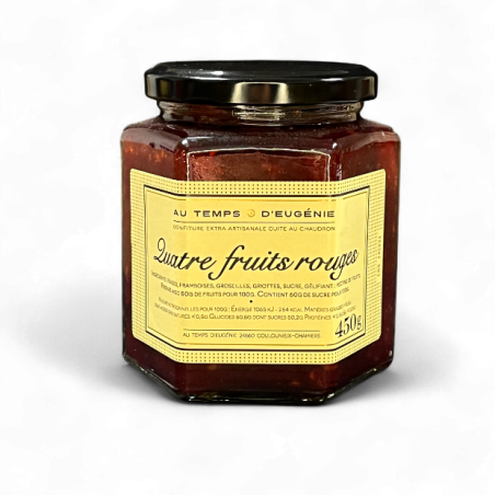Confiture Extra de Quatre Fruits Rouges – Artisanale – Au Temps d’Eugénie