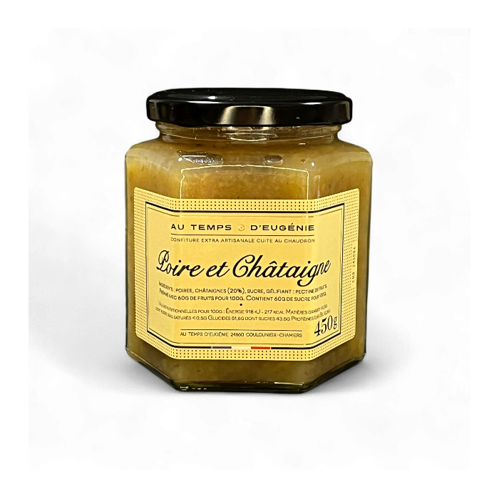 Confiture Poire et Châtaigne – Confiture artisanale – Au Temps d’Eugénie