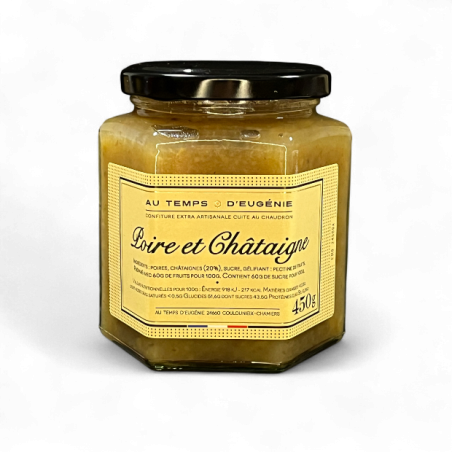 Confiture Poire et Châtaigne – Confiture artisanale – Au Temps d’Eugénie