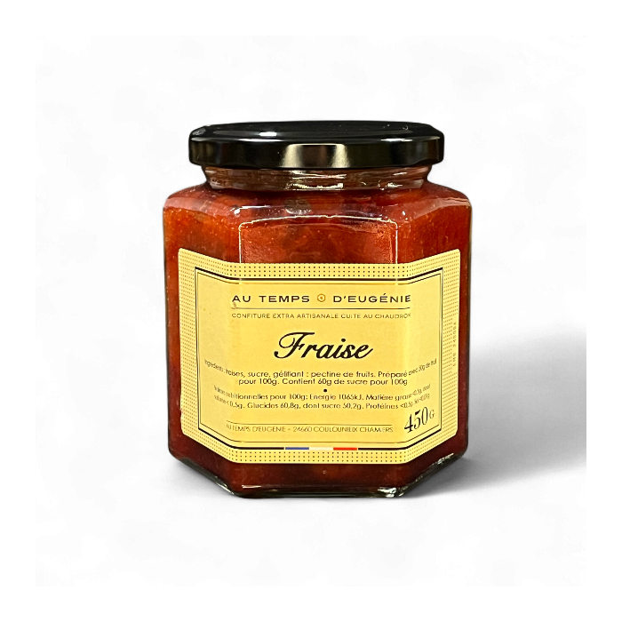 Confiture Extra de Fraise Sengana – Confiture artisanale – Au Temps d’Eugénie