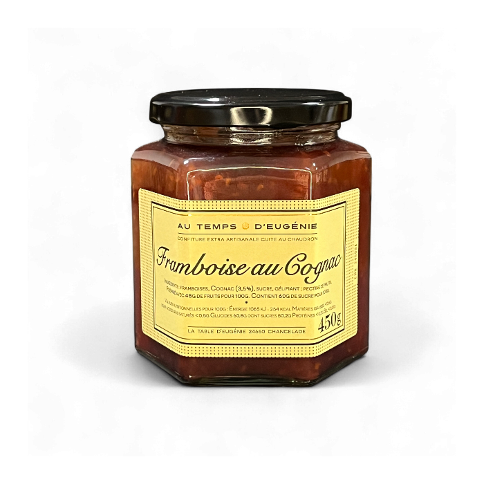 Confiture Extra de Framboise au Cognac – Confiture artisanale – Au Temps d’Eugénie