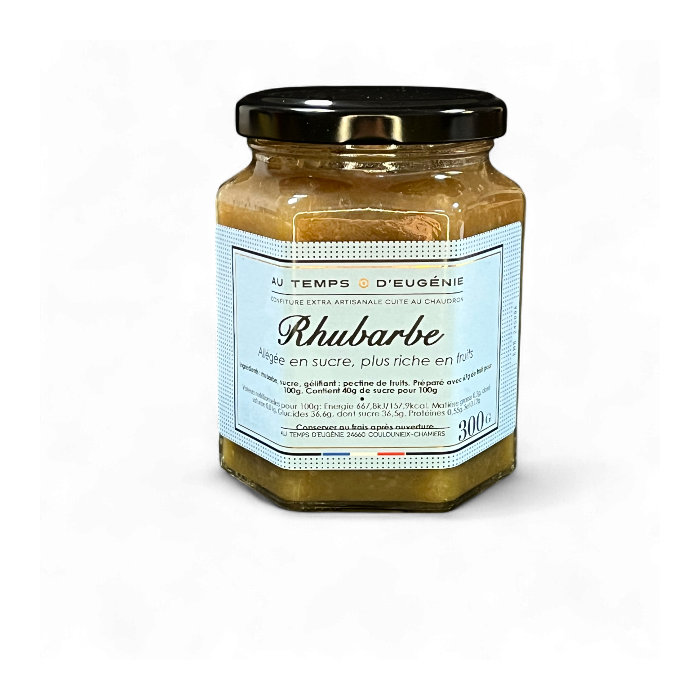 Confiture Extra Allégée de Rhubarbe – Fabrication artisanale – Au Temps d’Eugénie