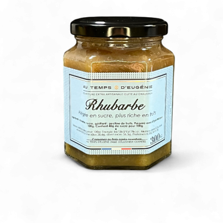 Confiture Extra Allégée de Rhubarbe – Fabrication artisanale – Au Temps d’Eugénie