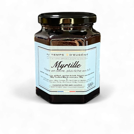 Confiture Extra Allégée de Myrtille – Confiture artisanale – Au Temps d’Eugénie