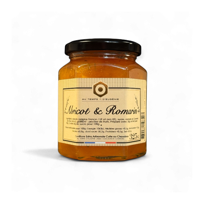 Confiture Aromatique Abricots Romarin – Fabrication artisanale – Au Temps d’Eugénie