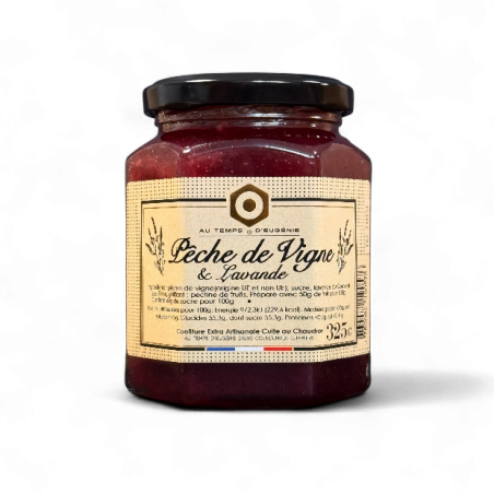 Confiture Pêche de Vigne & Lavande – Confiture artisanale – Au Temps d’Eugénie